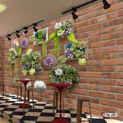 TRANH VẢI DÁN TƯỜNG 3D NHÀ HÀNG, CAFE - MÃ T3D-2951