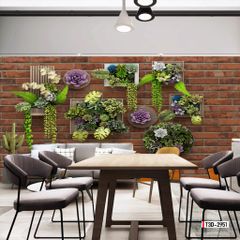TRANH VẢI DÁN TƯỜNG 3D NHÀ HÀNG, CAFE - MÃ T3D-2951