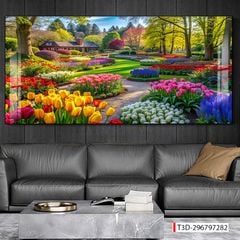 BST170 - TRANH TREO TƯỜNG PHÒNG KHÁCH SAU SOFA - TRANH TREO TƯỜNG PHONG CẢNH THIÊN NHIÊN.