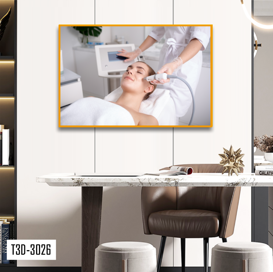 TRANH TREO TƯỜNG KHUNG HỢP KIM - TRANH SPA - MÃ T3D-3026