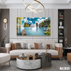 BST43 - TRANH TREO TƯỜNG - TRANG TRÍ PHÒNG KHÁCH, VÁCH TIVI - CHỦ ĐỀ THUẬN BUỒM XUÔI GIÓ - KHỔ LỚN