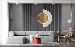 BST16 - TRANH DÁN TƯỜNG 3D - PHÒNG NGỦ - PHONG CÁCH HIỆN ĐẠI TRỪU TƯỢNG, INDOCHINE - KHỔ LỚN