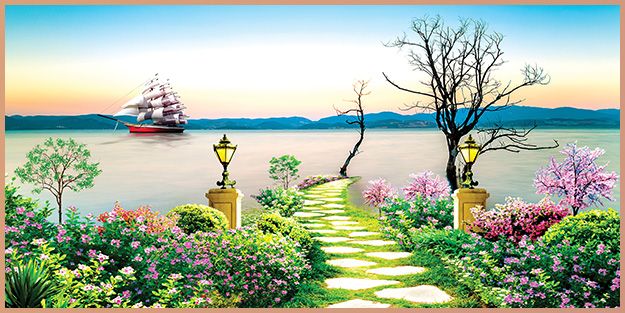 TRANH TREO TƯỜNG PHÒNG KHÁCH - TRANH THUẬN BUỒM XUÔI GIÓ KHỔ LỚN | MÃ T3D-3156