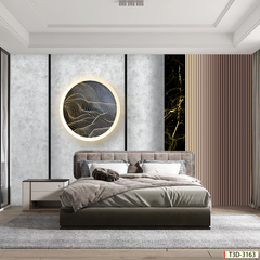BST126 - TRANH DÁN TƯỜNG 3D - PHÒNG NGỦ - PHONG CÁCH HIỆN ĐẠI - KHỔ LỚN