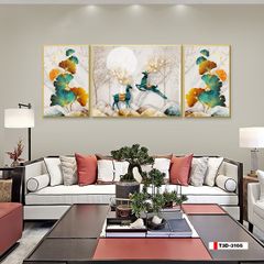 TRANH TREO TƯỜNG PHÒNG KHÁCH - TRANH HƯƠU TÀI LỘC | MÃ T3D-3166
