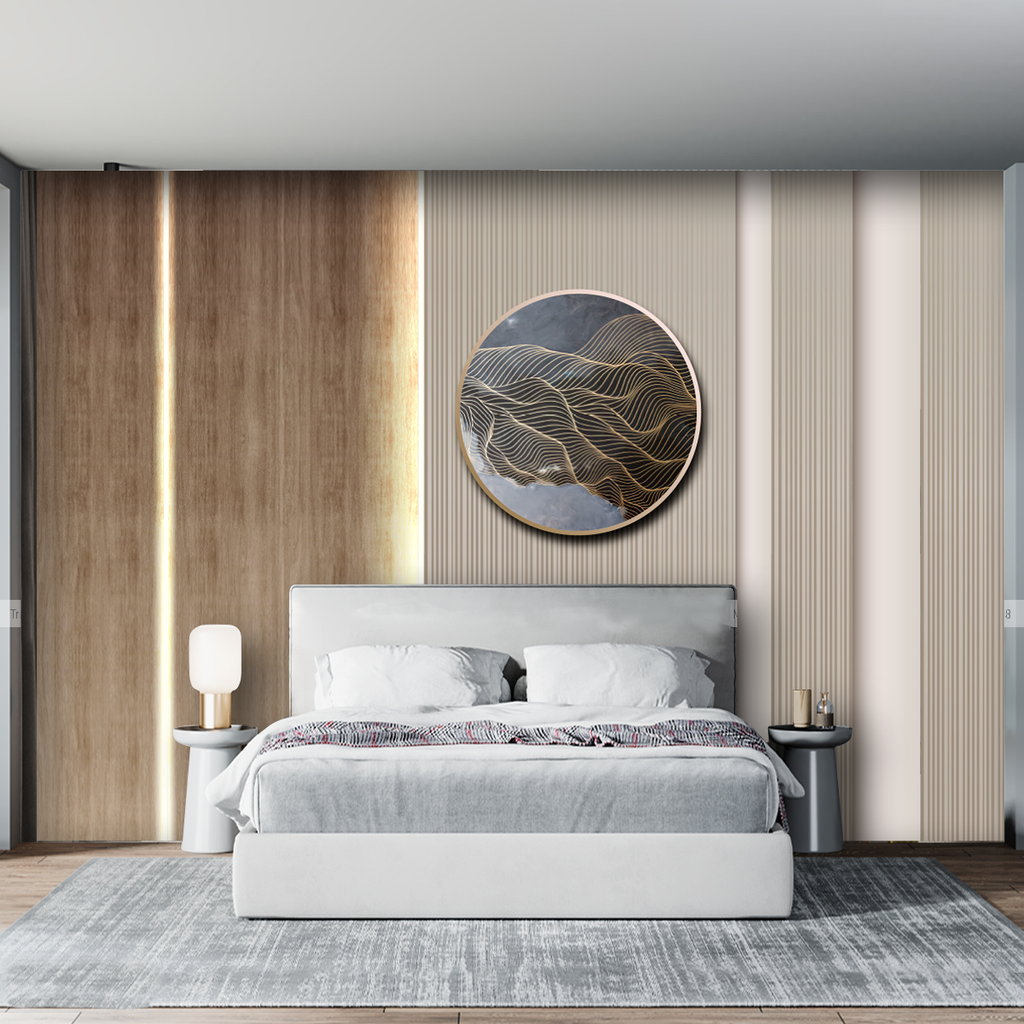 TRANH VẢI DÁN TƯỜNG 3D - TRANH VẢI HIỆN ĐẠI | MÃ T3D-3176