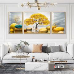 TRANH TREO TƯỜNG PHÒNG KHÁCH - TRANH HƯƠU TÀI LỘC | MÃ T3D-3218