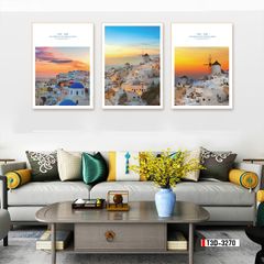 TRANH TREO TƯỜNG PHÒNG ĂN - PHÒNG KHÁCH - TRANH PHONG CẢNH GHÉP BỘ 3 BỨC | MÃ T3D-3270