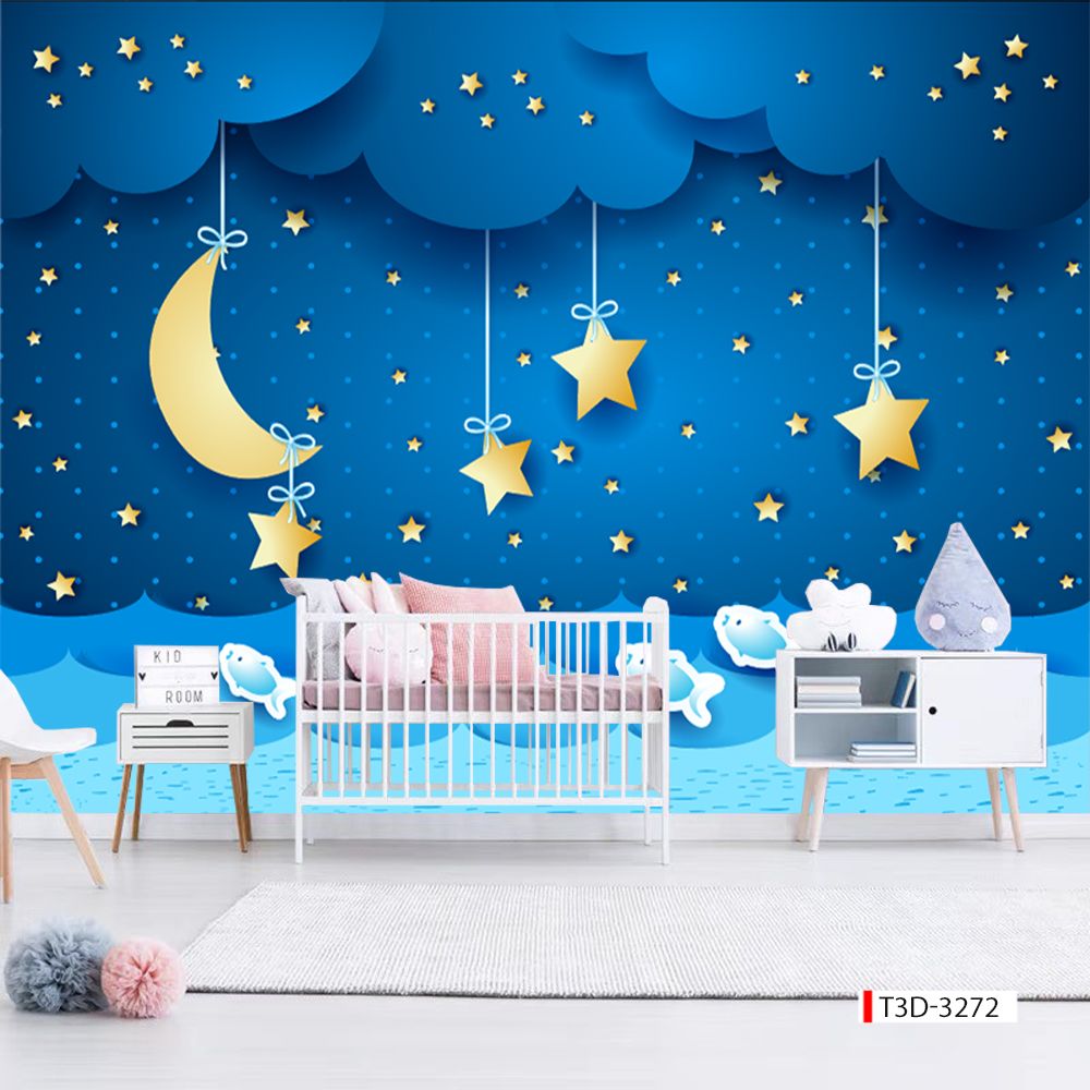 BST165 TRANH DÁN TƯỜNG 3D -TRANH VẢI DÁN PHÒNG NGỦ - TRANH DÁN PHÒNG TRẺ EM | MÃ T3D-3272