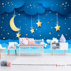 BST165 TRANH DÁN TƯỜNG 3D -TRANH VẢI DÁN PHÒNG NGỦ - TRANH DÁN PHÒNG TRẺ EM | MÃ T3D-3272