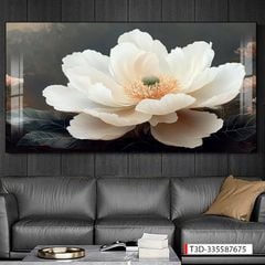 567 - TRANH TREO PHÒNG PHÒNG KHÁCH HIỆN ĐẠI - TRANH TRANG TRÍ - TRANH TREO TƯỜNG HOA BÌNH HOA - KIỂU TRANH LIỀN KHỔ | MÃ T3D-335587675