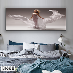 TRANH TREO PHÒNG NGỦ - TRANH SPA - TRANH TREO NHÀ HÀNG - KHÁCH SẠN - TRANH MỸ NỮ VÀ LỤA | MÃ T3D-3403E