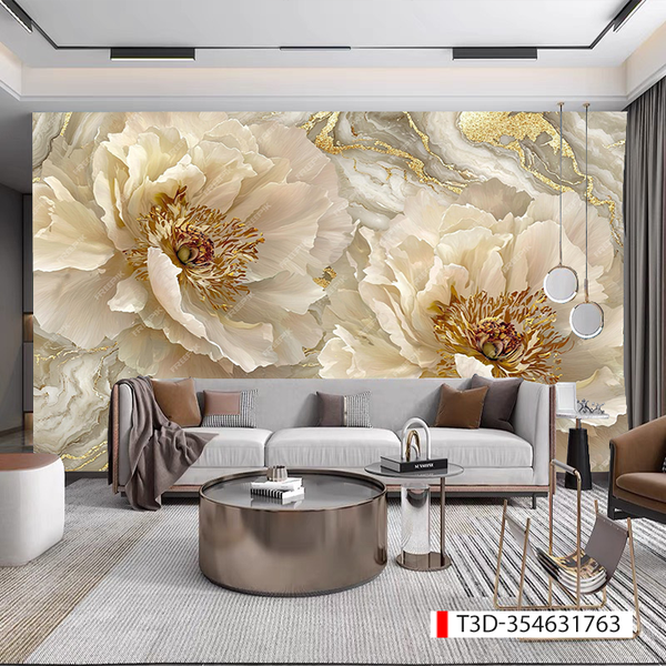 230 TRANH DÁN TƯỜNG 3D -TRANH DÁN PHÒNG NGỦ HOA 3D- TRANH DÁN PHÒNG KHÁCH SAU SOFA | MÃ TRANH T3D-354631763