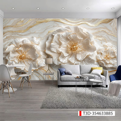 232 TRANH DÁN TƯỜNG 3D -TRANH DÁN PHÒNG NGỦ HOA 3D- TRANH DÁN PHÒNG KHÁCH SAU SOFA | MÃ TRANH T3D-354633885