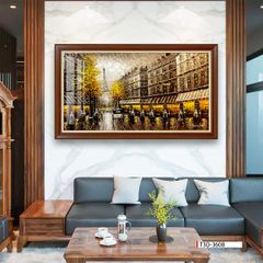 TRANH TREO TƯỜNG PHÒNG KHÁCH - TRANH PHONG CẢNH CHÂU ÂU CỔ ĐIỂN - KHỔ LỚN | MÃ T3D-3608