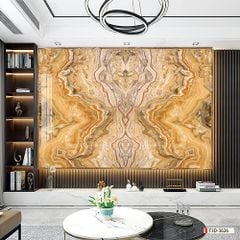 BST08 - TẤM PVC ỐP TƯỜNG - PHÒNG KHÁCH VÁCH TIVI - TRANH VÂN ĐÁ ĐỐI XỨNG - KHỔ LỚN