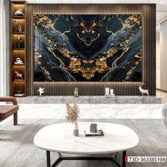 BST143 - TẤM PVC ỐP TƯỜNG - TRANG TRÍ PHÒNG KHÁCH, SAU SOFA, LỄ TÂN - TRANH VÂN ĐÁ ĐỐI XỨNG - KHỔ LỚN