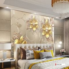TRANH PVC ỐP TƯỜNG - VÁCH TRANG TRÍ TIVI PHÒNG KHÁCH, PHÒNG NGỦ - TRANH VÂN ĐÁ HOA 3D | MÃ T3D-378