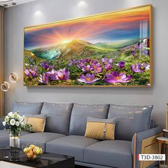 197 - TRANH TREO TƯỜNG PHÒNG KHÁCH, SAU SOFA - TRANH TREO PHONG CẢNH ĐỒNG QUÊ | T3D-3802