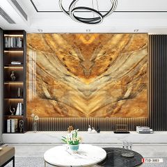 BST13 - TẤM PVC ỐP TƯỜNG - PHÒNG KHÁCH VÁCH TIVI - TRANH VÂN ĐÁ ĐỐI XỨNG - KHỔ LỚN