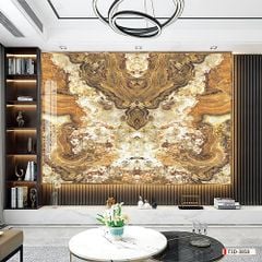 BST13 - TẤM PVC ỐP TƯỜNG - PHÒNG KHÁCH VÁCH TIVI - TRANH VÂN ĐÁ ĐỐI XỨNG - KHỔ LỚN