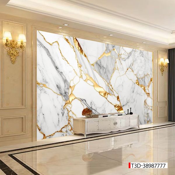 247 TẤM PVC ỐP TƯỜNG - TRANG TRÍ PHÒNG KHÁCH, VÁCH TIVI - TRANH VÂN MÂY, THẠCH ANH | MÃ T3D-38987777
