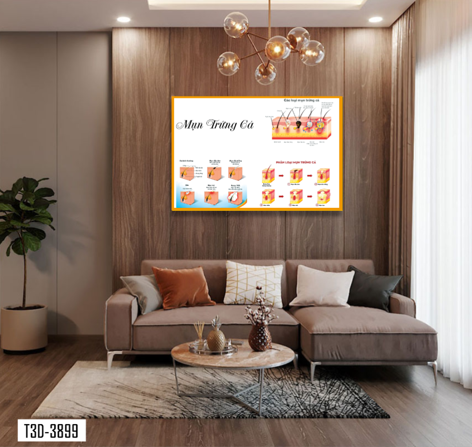 TRANH TREO TƯỜNG KHUNG HỢP KIM - TRANH SPA - MÃ T3D-3899