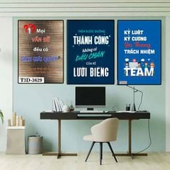 TRANH TREO TƯỜNG PHÒNG LÀM VIỆC - TRANH SLOGAN ĐỘNG LỰC | MÃ T3D-3976