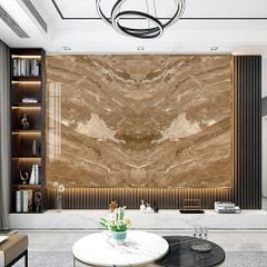 BST04 - TẤM PVC ỐP TƯỜNG - PHÒNG KHÁCH VÁCH TIVI - TRANH VÂN ĐÁ ĐỐI XỨNG - KHỔ LỚN