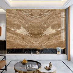 BST13 - TẤM PVC ỐP TƯỜNG - PHÒNG KHÁCH VÁCH TIVI - TRANH VÂN ĐÁ ĐỐI XỨNG - KHỔ LỚN