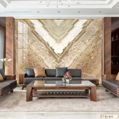 TRANH PVC ỐP TƯỜNG  - TRANH VÂN ĐÁ ĐỐI XỨNG | T3D-4001