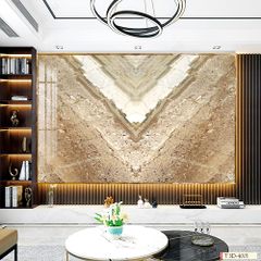 TRANH PVC ỐP TƯỜNG  - TRANH VÂN ĐÁ ĐỐI XỨNG | T3D-4001