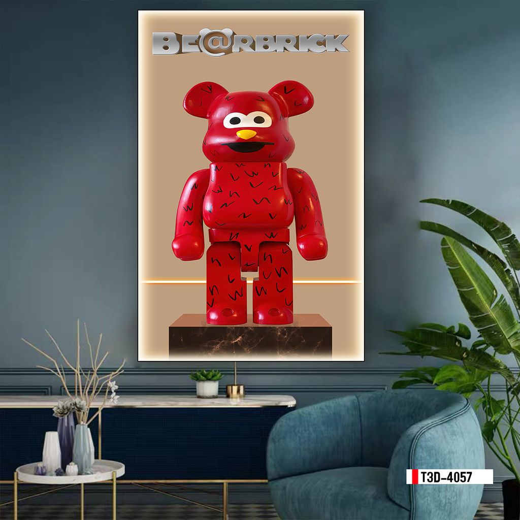 TRANH TREO NHÀ HÀNG, KHÁCH SẠN - CẦU THANG LỐI ĐI - TRANH KAW và BEARBRICK | MÃ T3D-4057