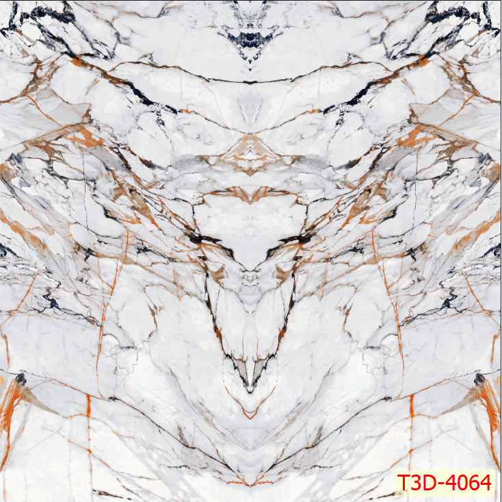 205 - TẤM ỐP VÂN ĐÁ ĐỐI XỨNG VÁCH TIVI - PHÒNG KHÁCH - TẤM ỐP PVC PHÒNG KHÁCH | T3D-4064