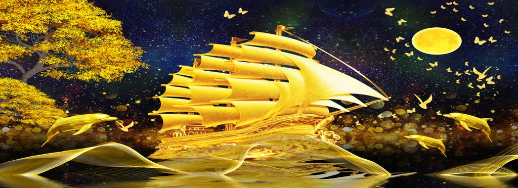 TRANH TREO PHÒNG KHÁCH - TRANH THUẬN BUỒM XUÔI GIÓ GHÉP BỘ 3 BỨC | MÃ T3D-4112-TB803