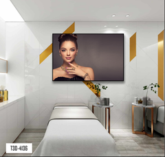 TRANH TREO TƯỜNG KHUNG HỢP KIM - TRANH SPA - MÃ T3D-4136