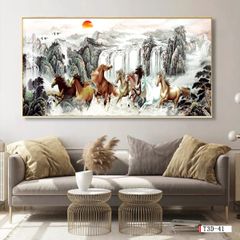 TRANH TREO TƯỜNG - TRANG TRÍ PHÒNG KHÁCH - CHỦ ĐỀ MÃ ĐÁO THÀNH CÔNG - MÃ T3D-41