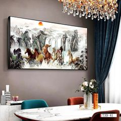 TRANH TREO TƯỜNG - TRANG TRÍ PHÒNG KHÁCH - CHỦ ĐỀ MÃ ĐÁO THÀNH CÔNG - MÃ T3D-41
