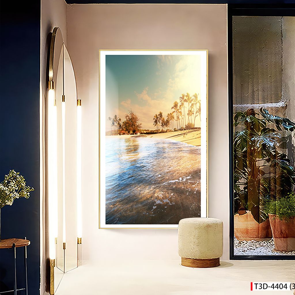 TRANH TREO TƯỜNG - TRANG TRÍ PHÒNG KHÁCH, SAU SOFA - CHỦ ĐỀ TRANH PHONG CẢNH THIÊN NHIÊN - TRANH ĐƠN DỌC - MÃ T3D-4404 (3)