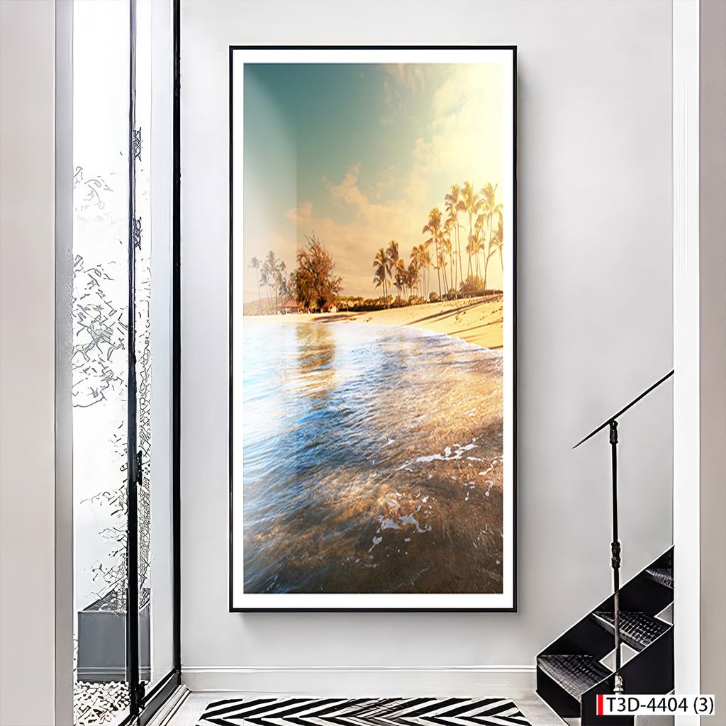 TRANH TREO TƯỜNG - TRANG TRÍ PHÒNG KHÁCH, SAU SOFA - CHỦ ĐỀ TRANH PHONG CẢNH THIÊN NHIÊN - TRANH ĐƠN DỌC - MÃ T3D-4404 (3)