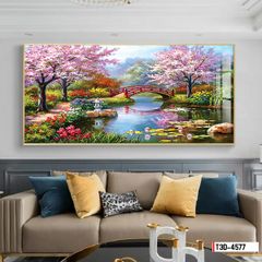 TRANH PHONG CẢNH THIÊN NHIÊN - TRANH SƠN DẦUTREO PHÒNG KHÁCH - SAU SOFA - PHÒNG ĂN | MÃ T3D-4577