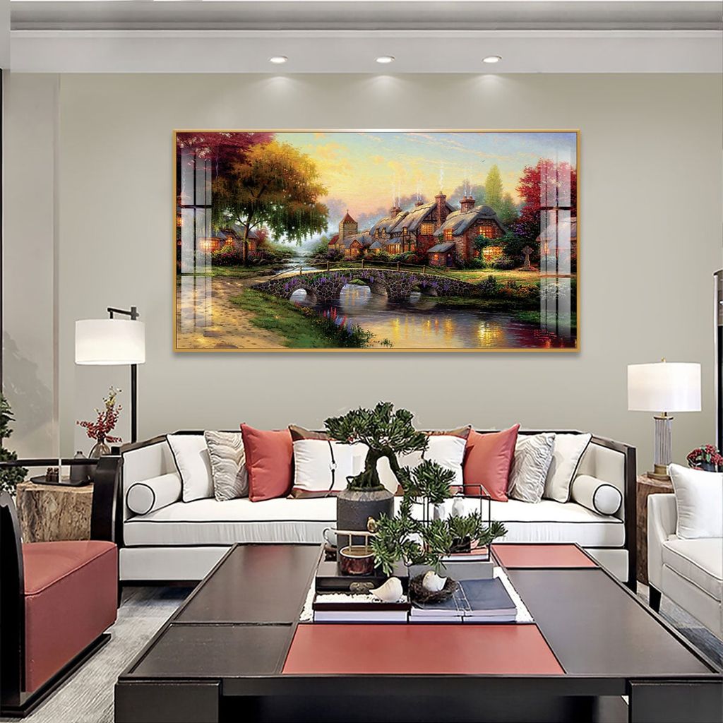 BST56 - TRANH TREO TƯỜNG - PHÒNG KHÁCH, SAU SOFA - TRANH PHONG CẢNH THIÊN NHIÊN - KHỔ LỚN