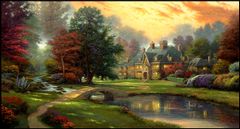 TRANH TREO TƯỜNG PHÒNG KHÁCH - TRANH PHONG CẢNH CHÂU ÂU CỔ ĐIỂN - KHỔ LỚN | MÃ T3D-4579