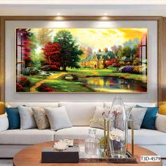 BST56 - TRANH TREO TƯỜNG - PHÒNG KHÁCH, SAU SOFA - TRANH PHONG CẢNH THIÊN NHIÊN - KHỔ LỚN