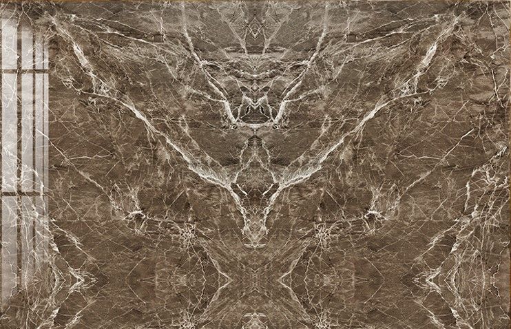 TRANH PVC ỐP TƯỜNG  - TRANH VÂN ĐÁ ĐỐI XỨNG | T3D-4611