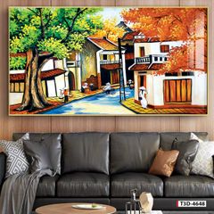 BST02 - TRANH TREO TƯỜNG - PHÒNG KHÁCH, PHÒNG LỄ TÂN - TRANH ĐỒNG QUÊ - KHỔ LỚN