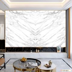 TRANH PVC ỐP TƯỜNG  - TRANH VÂN ĐÁ ĐỐI XỨNG | T3D-4651