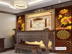 BST10 - TRANH DÁN TƯỜNG 3D - TRANG TRÍ PHÒNG THỜ - KHỔ LỚN