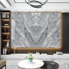 TRANH PVC ỐP TƯỜNG - TRANG TRÍ PHÒNG KHÁCH, SAU SOFA, LỄ TÂN - TRANH VÂN ĐÁ ĐỐI XỨNG - KHỔ LỚN - MÃ: T3D-4768