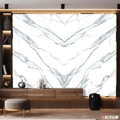 TRANH PVC ỐP TƯỜNG - VÁCH TRANG TRÍ PHÒNG KHÁCH - TRANH VÂN ĐÁ ĐỐI XỨNG | T3D-4770